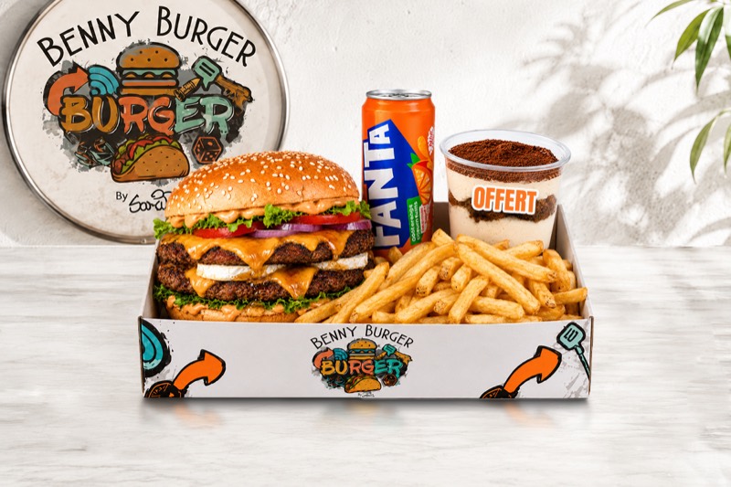 Bon deal burger signature · tiramisu offert