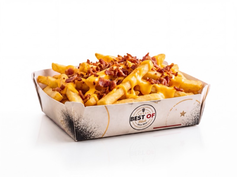 Barquette Frites bacon cheddar