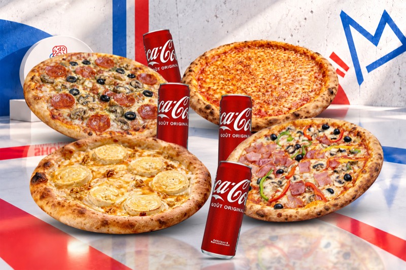 Family 4 pizzas + 4 boissons